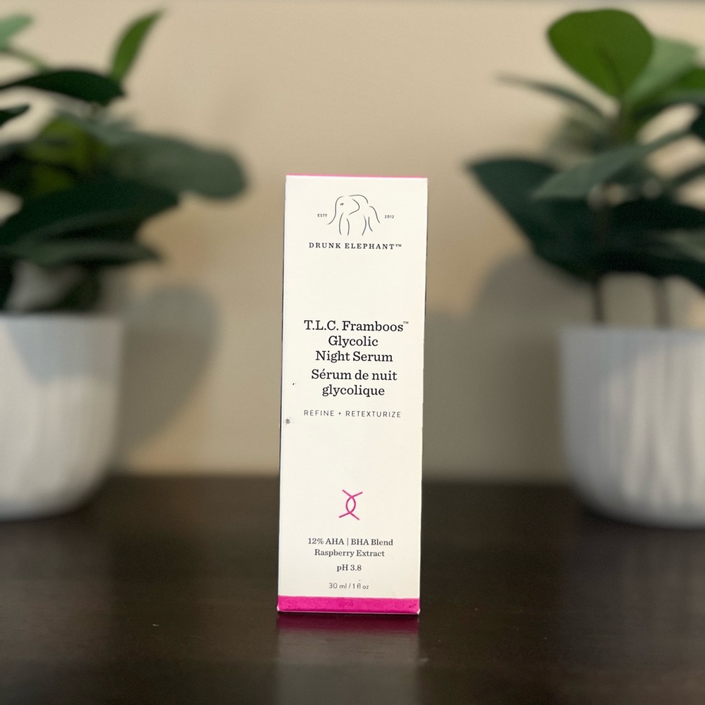 Drunk Elephant Night Serum in White and Pink